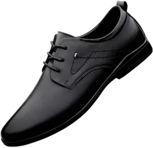 Mens Dress Sneakers Sport Luxury Non Slip Casual Business Work Formal Casual Wedding Faux Patent Derby Shoe