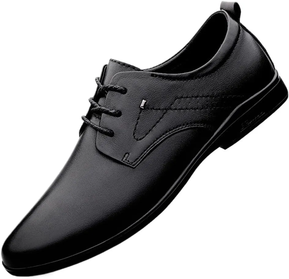 Mens Dress Sneakers Sport Luxury Non Slip Casual Business Work Formal Casual Wedding Faux Patent Derby Shoe