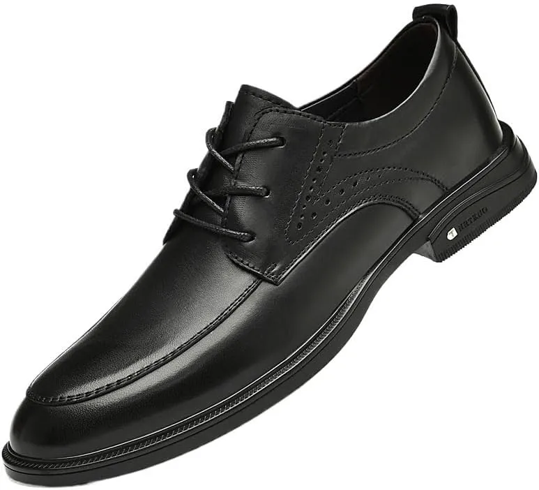 Men's Fashion Oxford Shoes Mens Business Formal Casual Patent Leather Dress Shoes Classic Lace-Up Loafers for Men