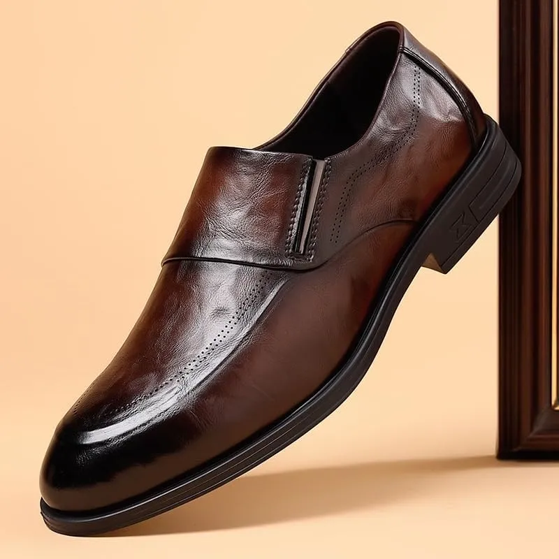 Mens Loafers Comfort Platform Oxford Shoes for Men Casual Walking Shoes Office Flats Slip-ons
