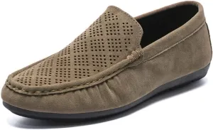 Mens Loafers Shoe Moccasins Breathable Lightweight Anti-Slip Slip Resistant Comfortable Party Prom Slip-ons