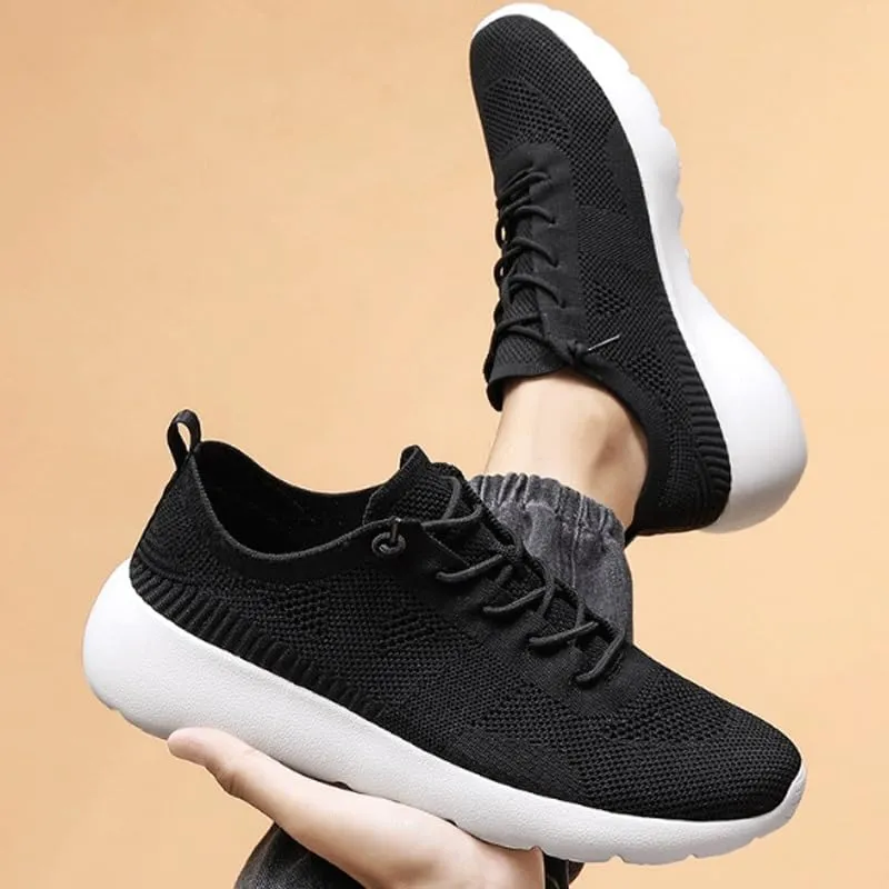 Men's Mesh Oxfords Sneakers Casual Dress Lace-Up Lightweight Walking Shoes Daily Non-Slip Soft Sole Casual Shoes