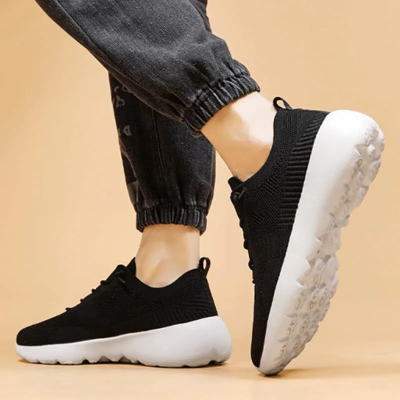 Men's Mesh Oxfords Sneakers Casual Dress Lace-Up Lightweight Walking Shoes Daily Non-Slip Soft Sole Casual Shoes