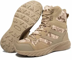 Men's Military Tactical Boots, Men's Waterproof Hiking Work Boots Lightweight Combat Boots Outdoor Men's Tactical Military Combat Boots Jungle Boots