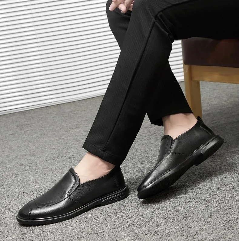 Mens Slip-Ons Loafers Fashion Classic Pointed Toe Oxford Shoes Men's Patent Leather Dress Shoes