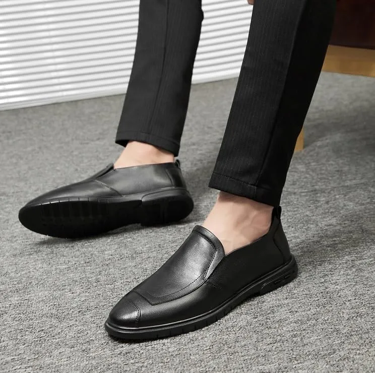 Mens Slip-Ons Loafers Fashion Classic Pointed Toe Oxford Shoes Men's Patent Leather Dress Shoes