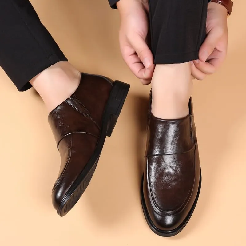 Mens Slip-Ons Loafers Men Casual Business Oxford Shoes Men's Patent Leather Formal Dress Shoes