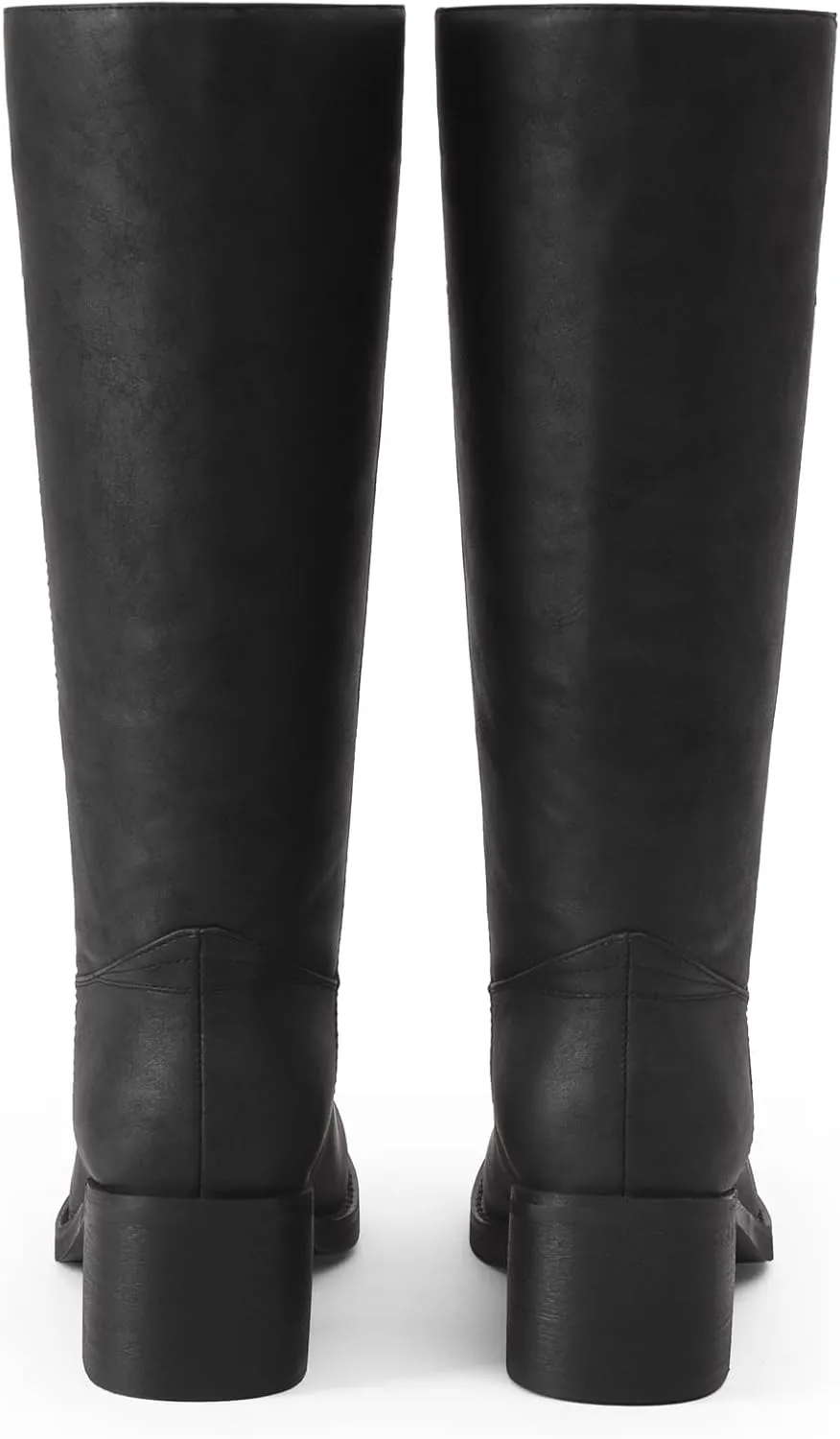 Mid Calf Boots for Women Chunky Block Heel Womens Tall Boots Square Toe Comfortable Casual Boots Low Heel Trendy Stylish Boots