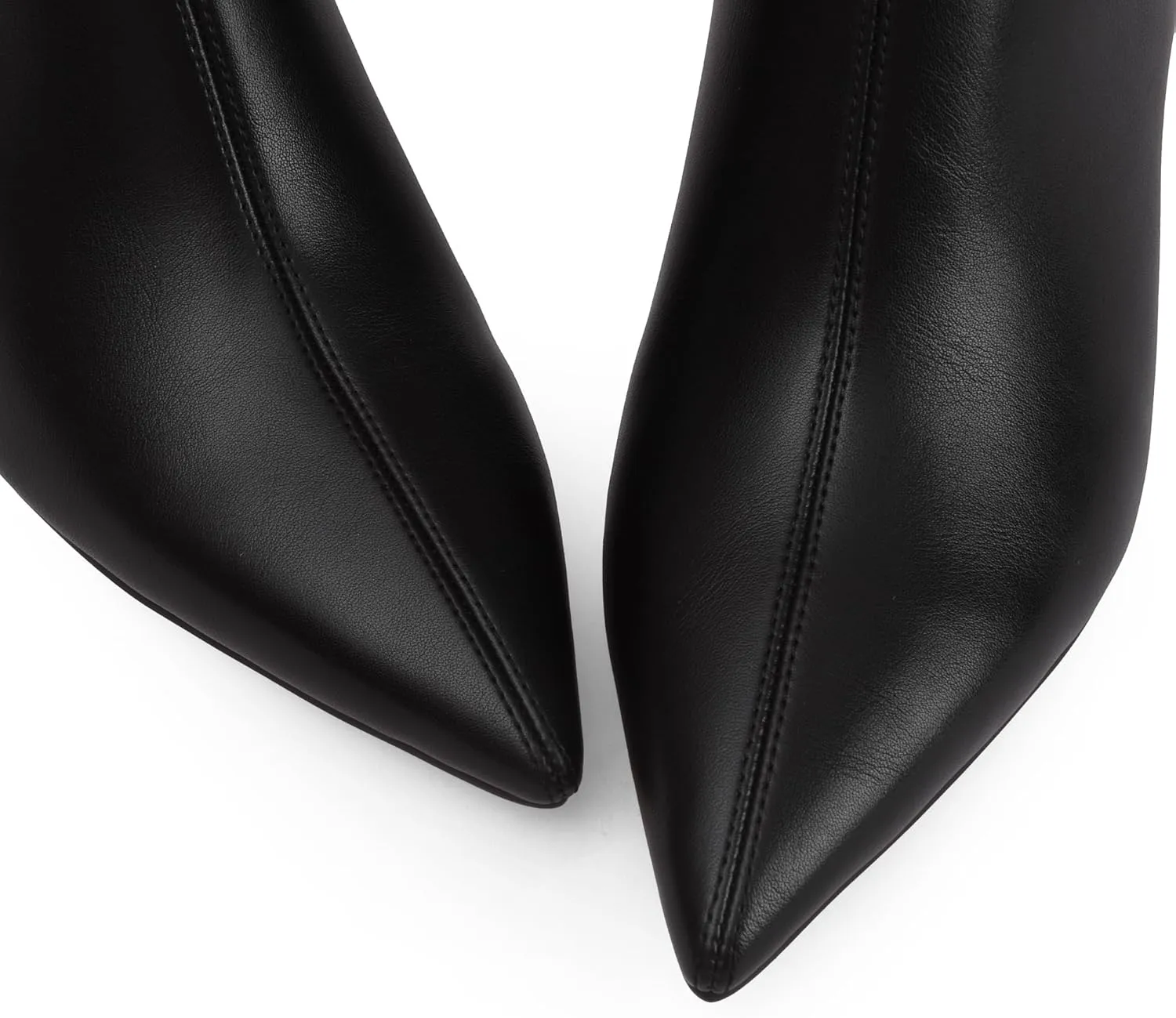 Mid Calf Boots for Women Pointed Toe 2.5 IN Low Heel Women Boots Zipper Boots Fashion Trendy Stiletto Heel Boots
