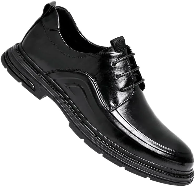 Modern Men's Derby Shoes in Full-Grain Leather with Cushioned Footbed and Versatile Style