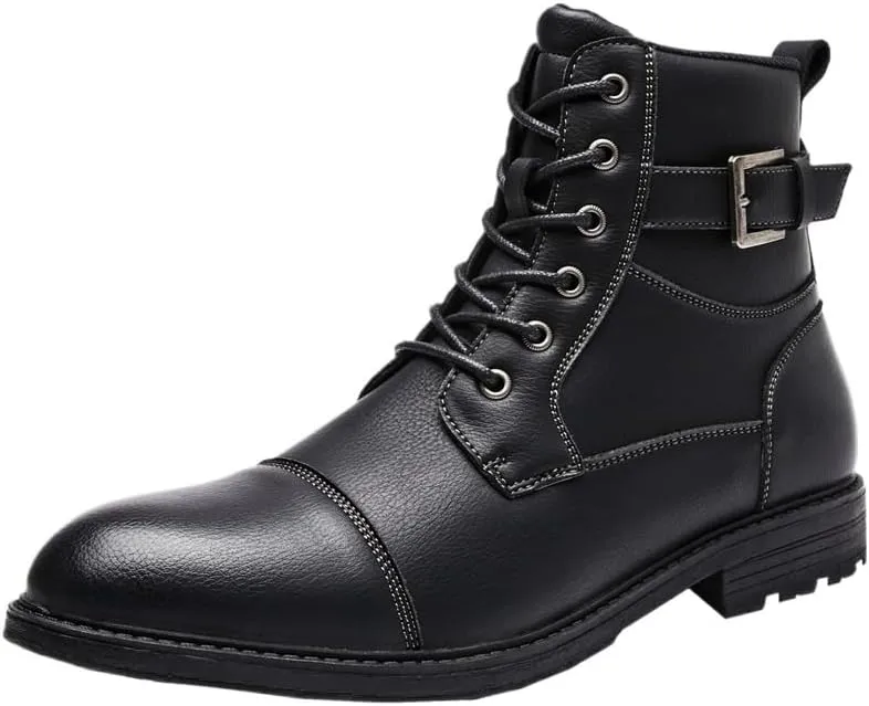 Modern Men's Transitional Business Shoes Leather Oxfords with 360° Airflow Channels & Orthopedic Support