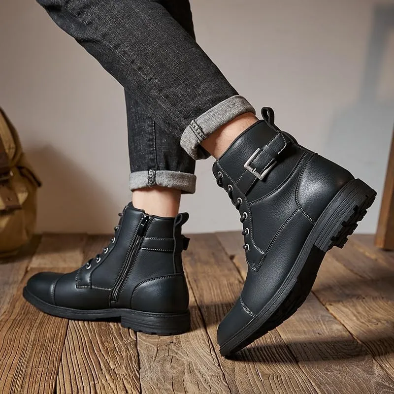Modern Men's Transitional Business Shoes Leather Oxfords with 360° Airflow Channels & Orthopedic Support