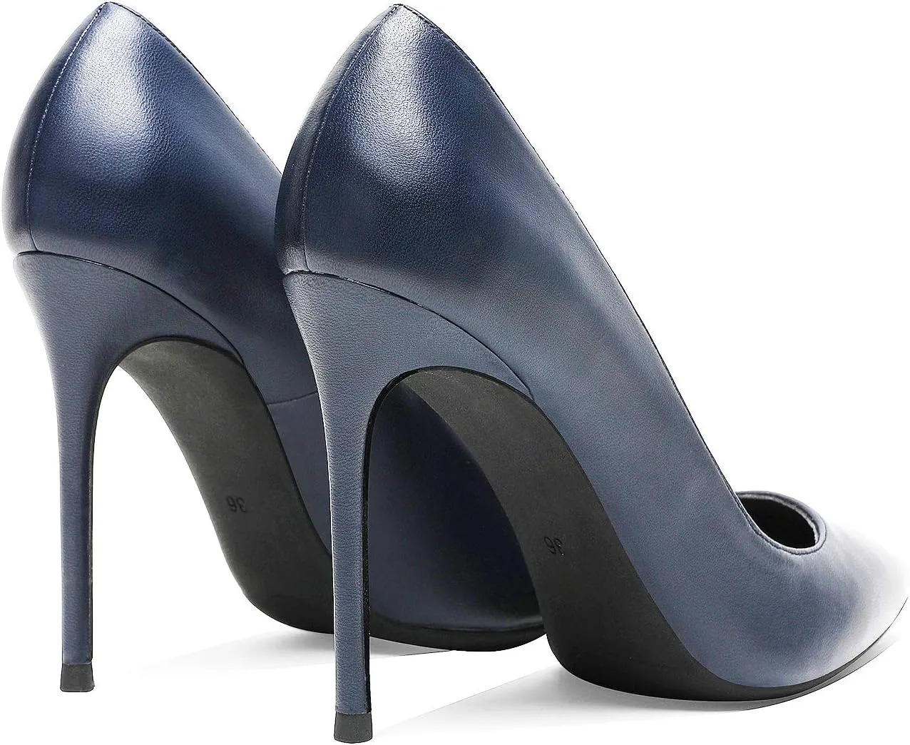 MOOMMO Women Satin High Heel Pumps Pointed Toe Sexy Stilettos 4 inch Slip On Formal Dress Shoes for Ladies Wedding Party Evening Work 4-13 M US