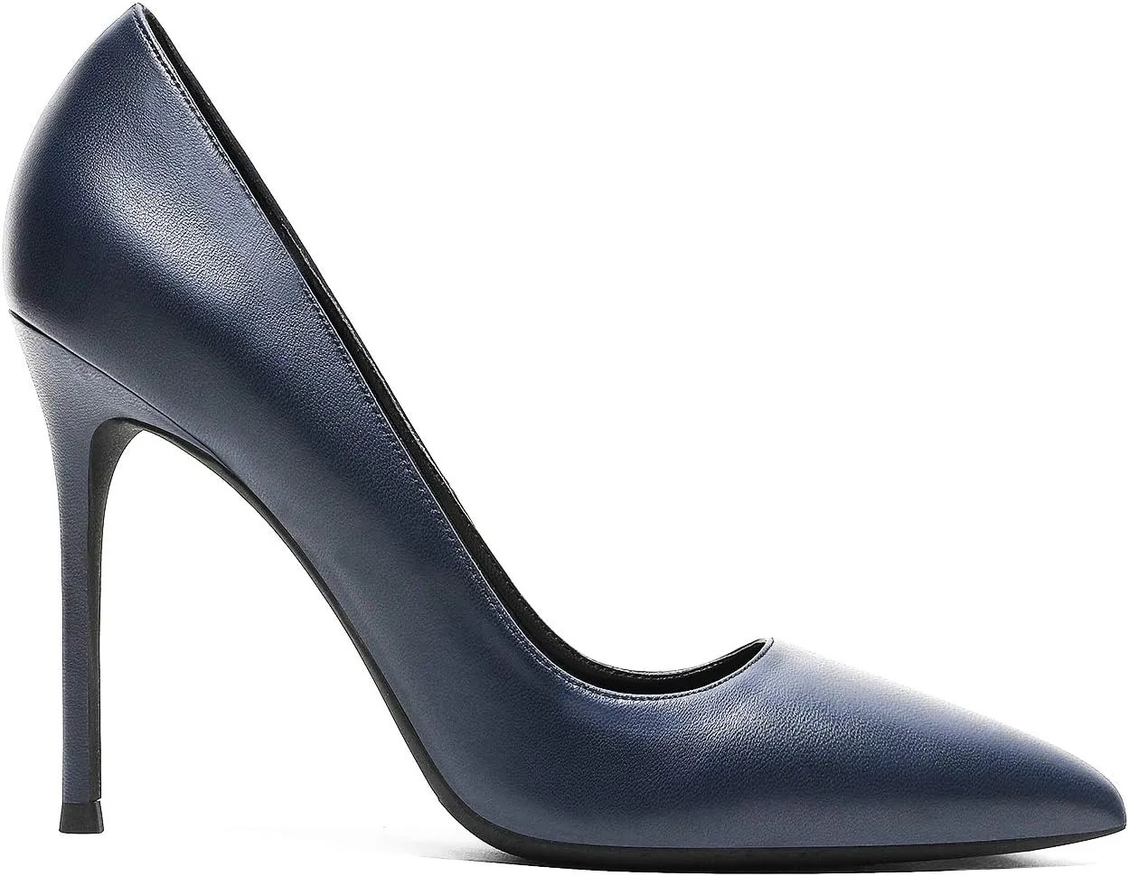 MOOMMO Women Satin High Heel Pumps Pointed Toe Sexy Stilettos 4 inch Slip On Formal Dress Shoes for Ladies Wedding Party Evening Work 4-13 M US