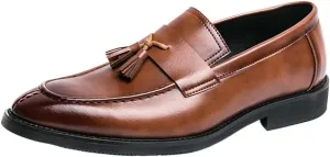 Oxford Shoes for Men Men's Casual Shoes Breathable Shoes Leather Loafers Business Office Shoes for Mens Driving Moccasins Comfortable Tassel