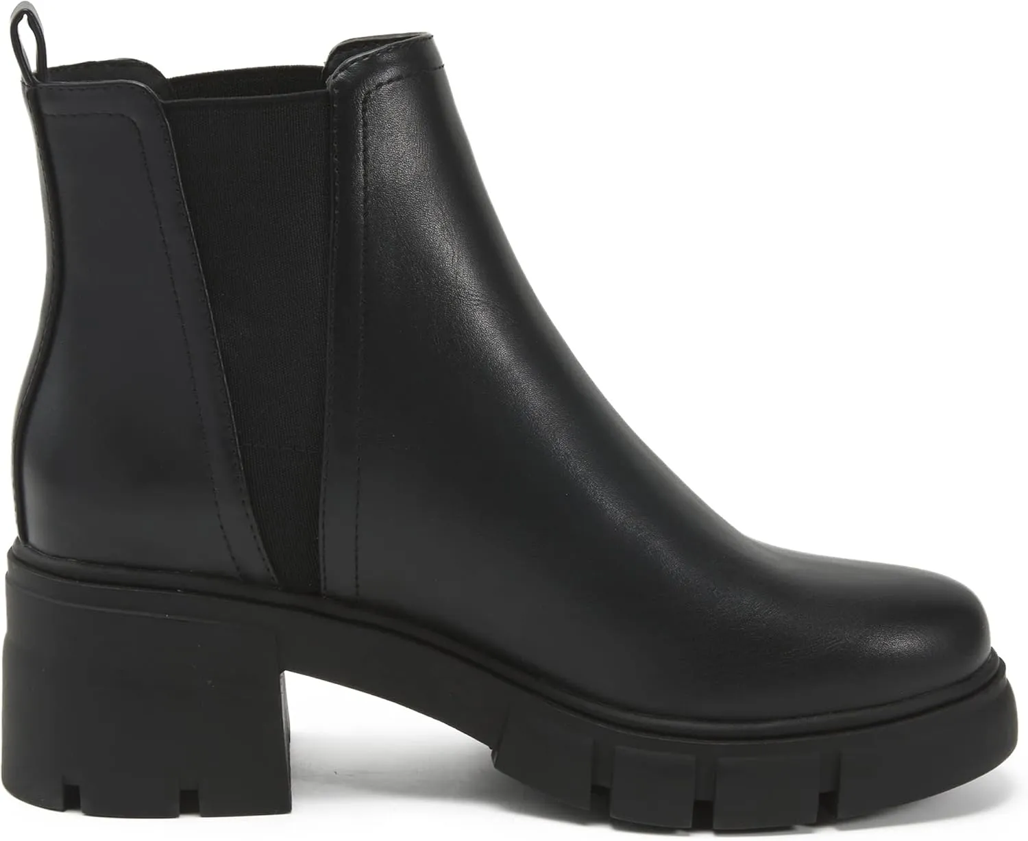 REDTOP Women's Chelsea Boots Elastic Chunky Block Heel Platform Lug Sole Ankle Booties