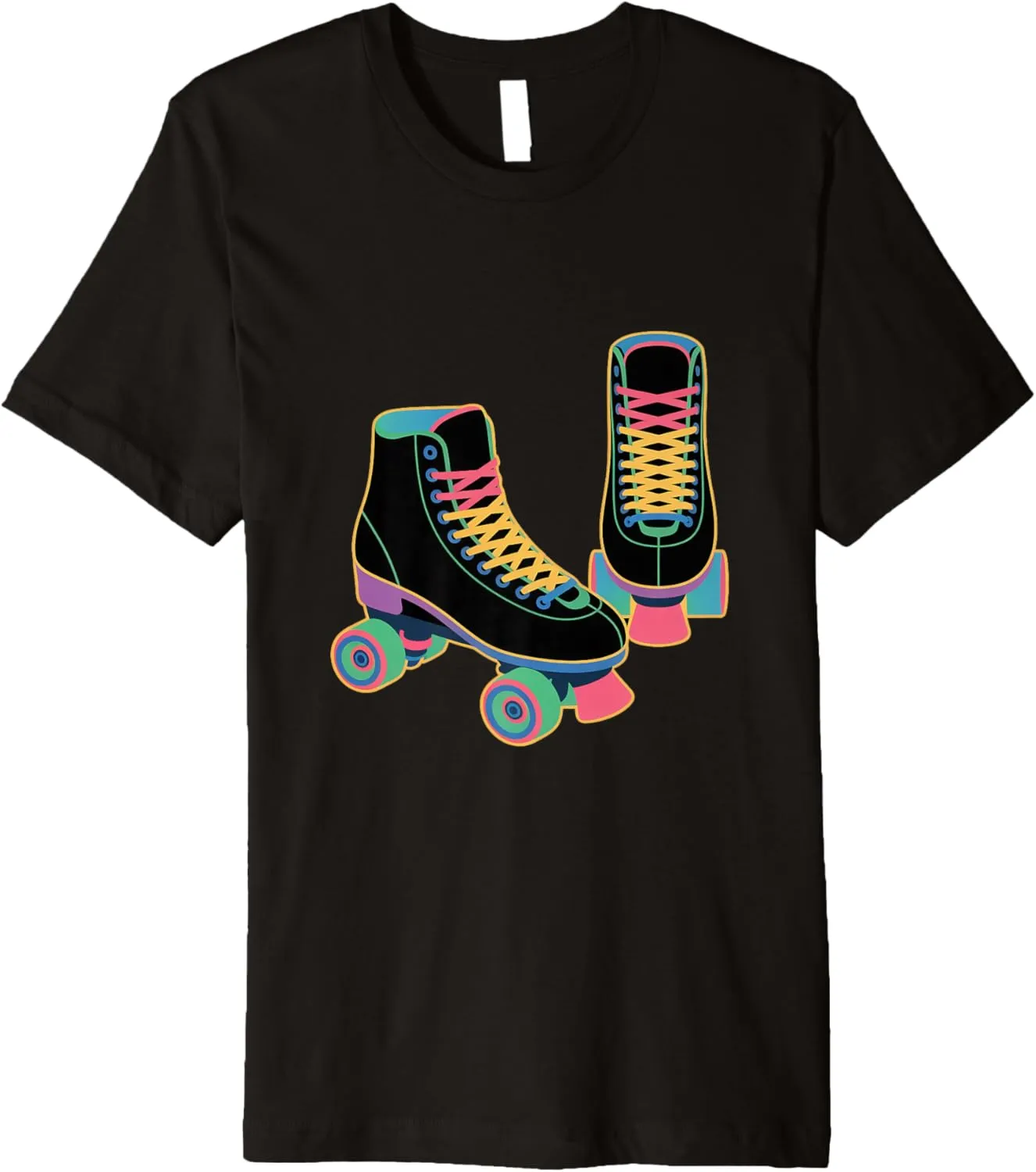Retro Roller Skate Shoes Roller Skating Premium T-Shirt