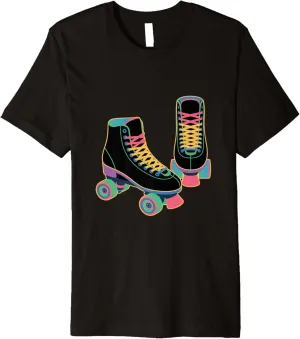 Retro Roller Skate Shoes Roller Skating Premium T-Shirt