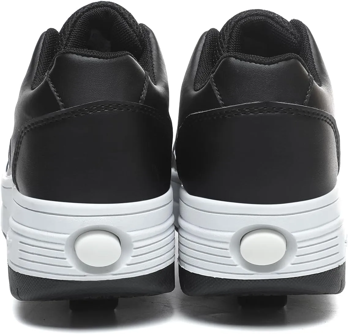 Roller Shoes for Girls Kids Shoes with Wheels Roller Skate Sneakers Detachable Wheelies Shoes for Boys