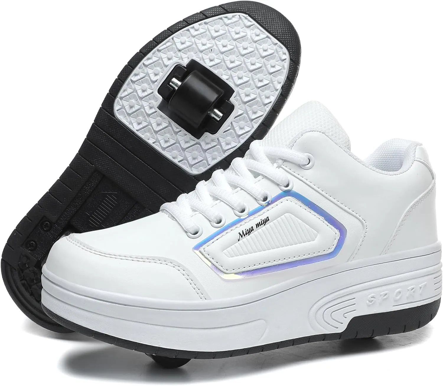 Roller Shoes for Girls Kids Shoes with Wheels Roller Skate Sneakers Detachable Wheelies Shoes for Boys
