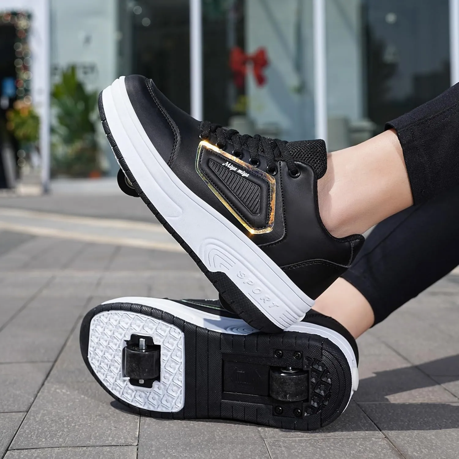 Roller Shoes for Girls Kids Shoes with Wheels Roller Skate Sneakers Detachable Wheelies Shoes for Boys