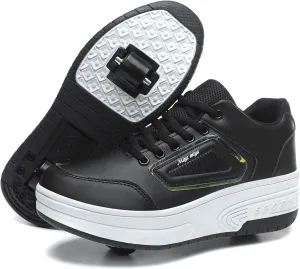 Roller Shoes for Girls Kids Shoes with Wheels Roller Skate Sneakers Detachable Wheelies Shoes for Boys