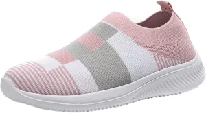 Slip on Shoes Women Breathable Fashion Sneakers Slip on Shoes Women Comfortable Women's Casual Lace Up Sneakers
