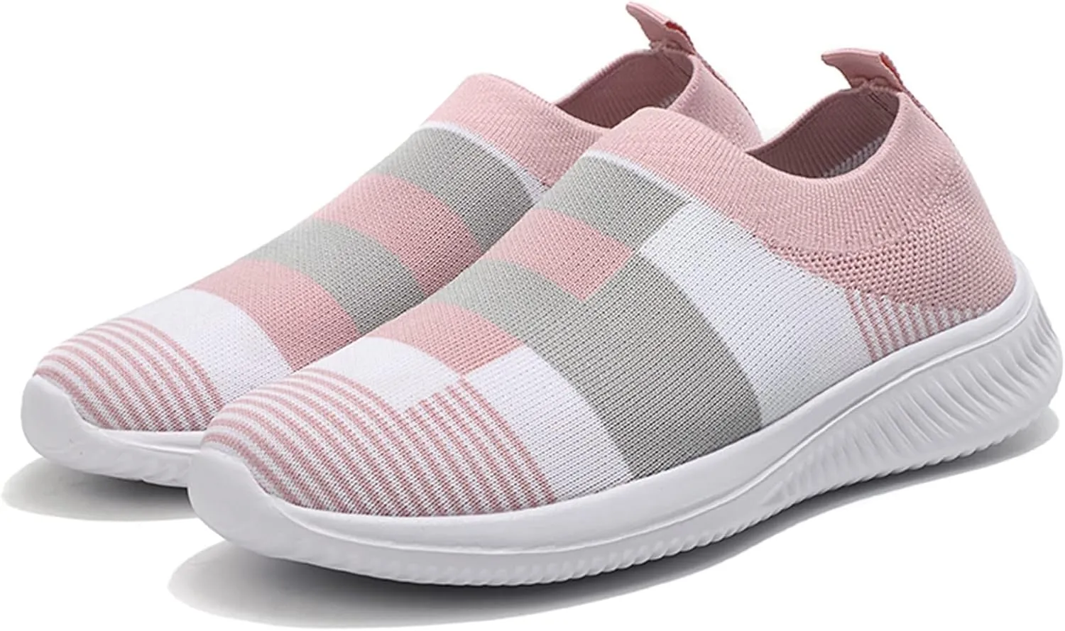 Slip on Shoes Women Breathable Fashion Sneakers Slip on Shoes Women Comfortable Women's Casual Lace Up Sneakers