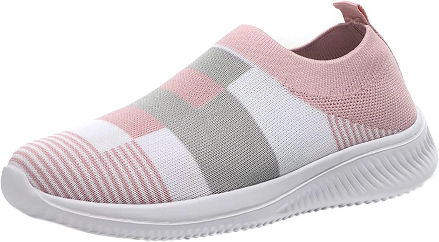 Slip on Shoes Women Breathable Fashion Sneakers Slip on Shoes Women Comfortable Women's Casual Lace Up Sneakers