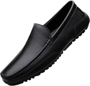Summer Men Casual Shoes Luxury Genuine Leather Mens Loafers Moccasins Out Breathable Slip on Driving Shoes