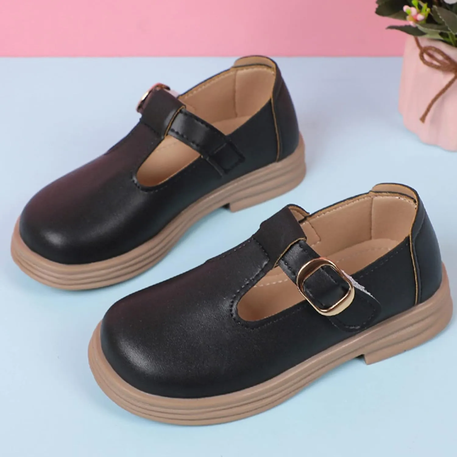Toddler Girl Mary Jane Dress Shoes School Oxford Flats for Girl Party Shoes Wedding Uniform Mary Janes Toddler