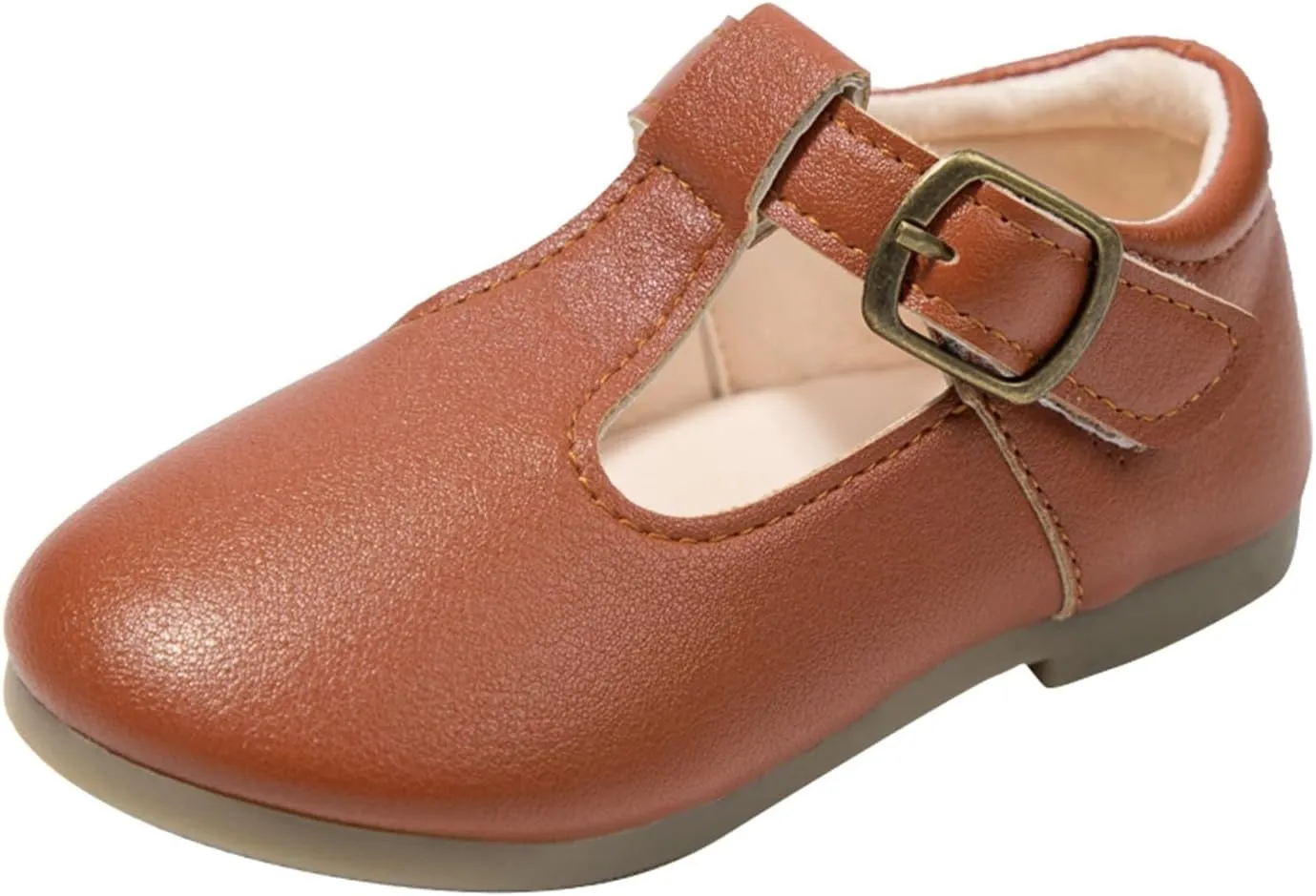 Toddler Girl Mary Jane Dress Shoes School Oxford Flats for Girl Wedding Party Shoes T-Strap Kids Uniform Shoes