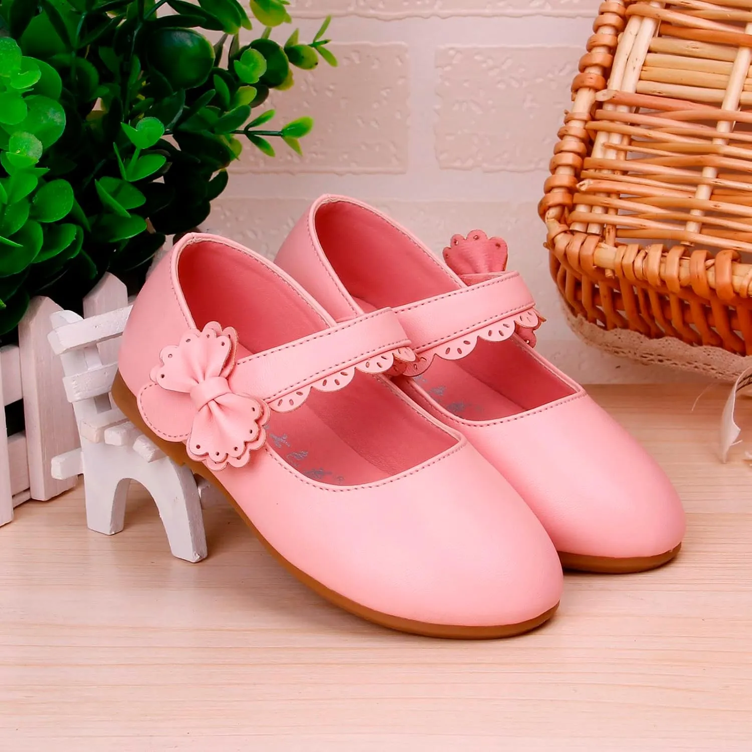 Toddler Girls Dress Shoes Flower Girl Little Kids Mary Jane Ballet Flats Bow Wedding School Party Girls Dress Shoes