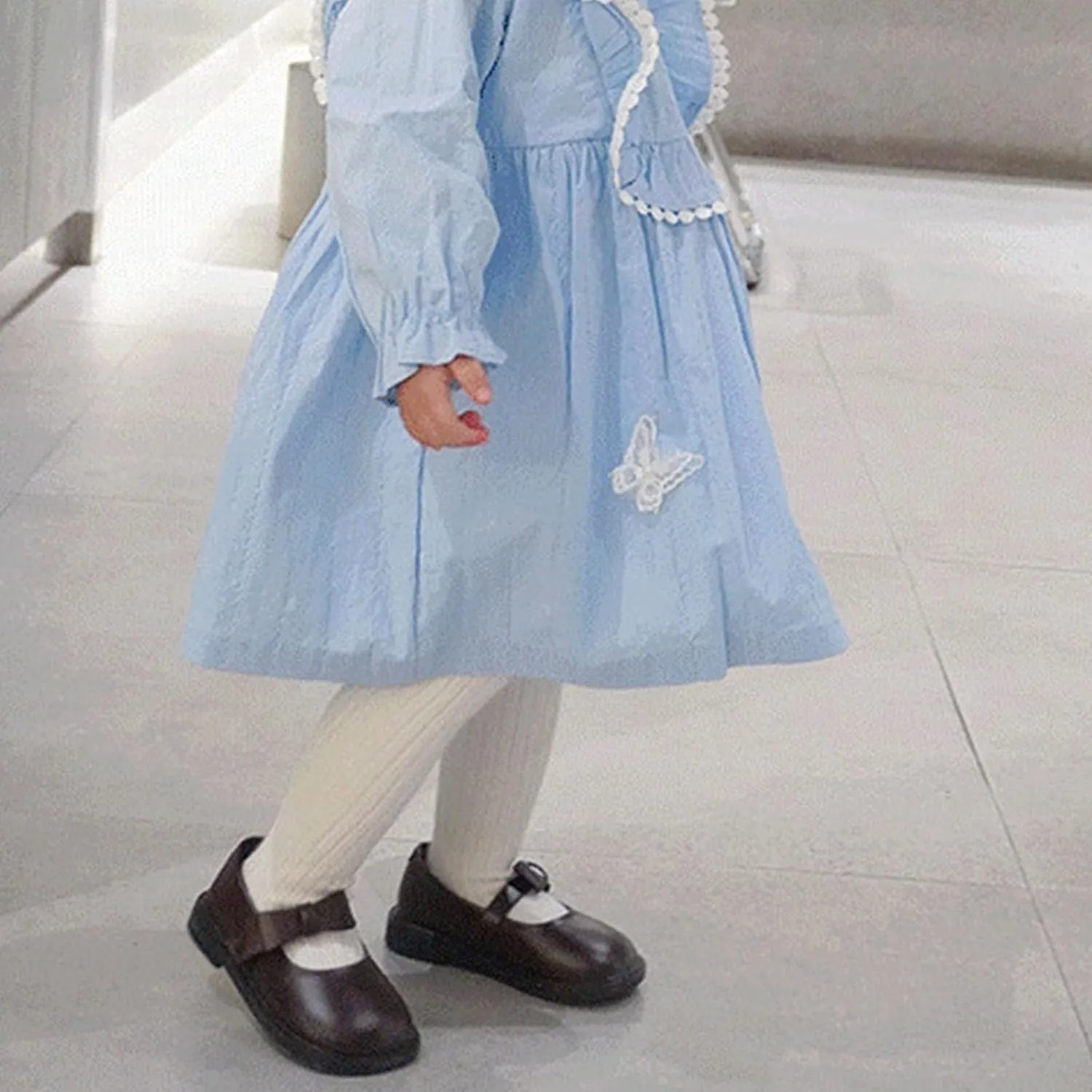 Toddler Girls Dress Shoes Little Girls Loafers School Uniform Mary Jane Flats for Girls Thick Non-Slip Sole Casual Shoe