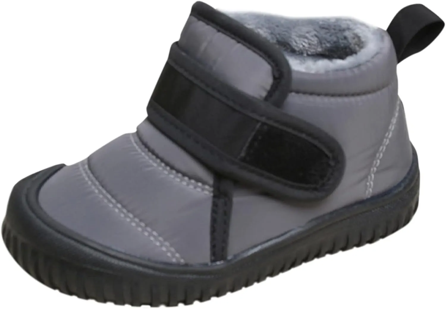Toddler Snow Boots Boys Girls Cozy Fleece Winter Ankle Boots Non-Slip Faux Fur Booties Little Kids Warm Walking Shoes