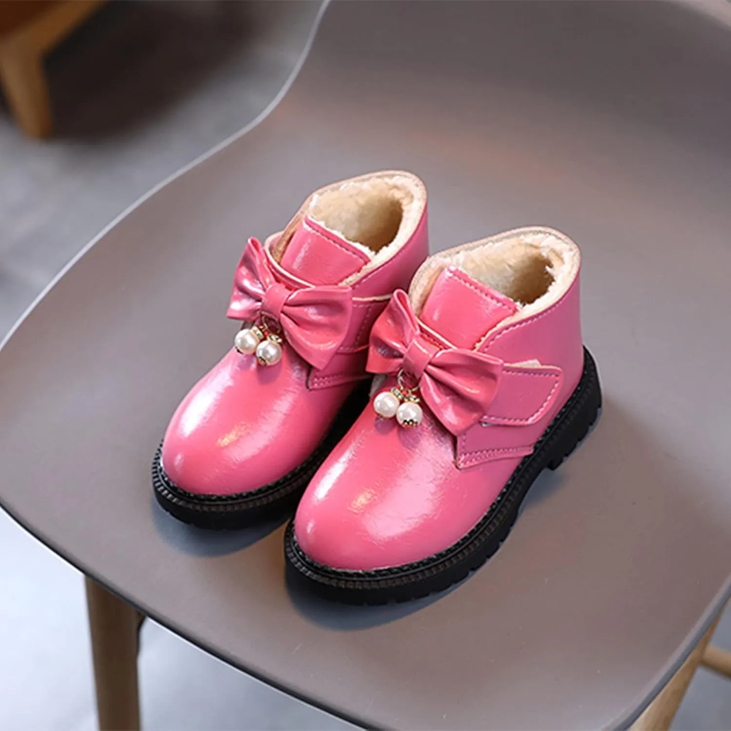 Toddler/Little Kid/Big Kid Girls Ankle Boots Outdoor Side Zipper Comfortable Girls Boots Baby Kids Boots