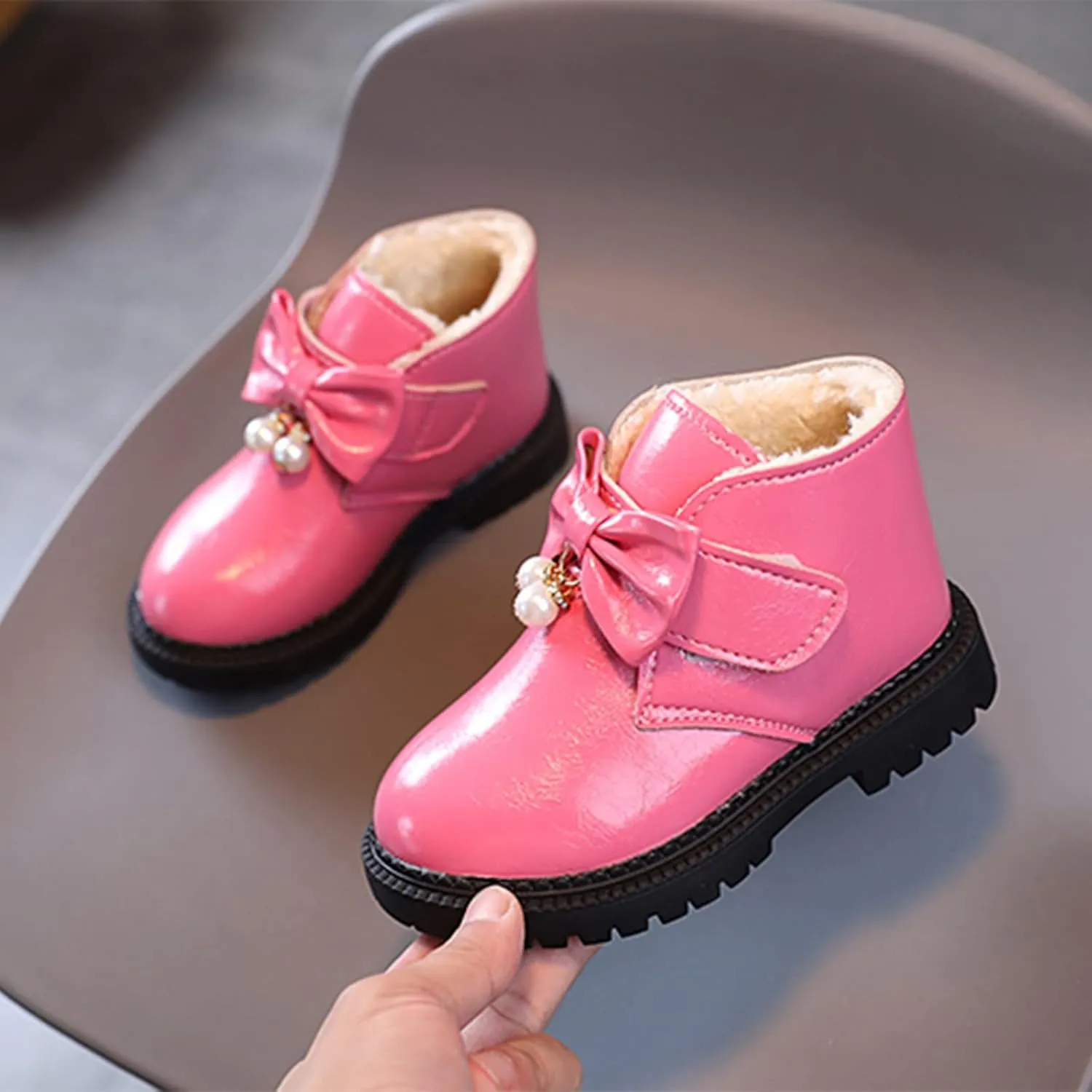 Toddler/Little Kid/Big Kid Girls Ankle Boots Outdoor Side Zipper Comfortable Girls Boots Baby Kids Boots