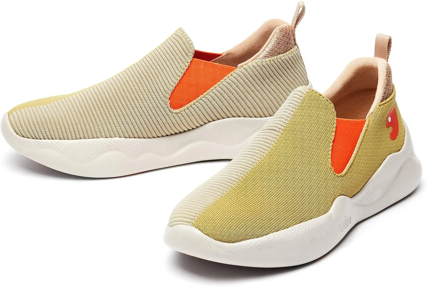 UIN Women's Fashion Sneakers Lightweight Walking Casual Slip Ons Comfortable Art Painted Athletic Travel Shoes