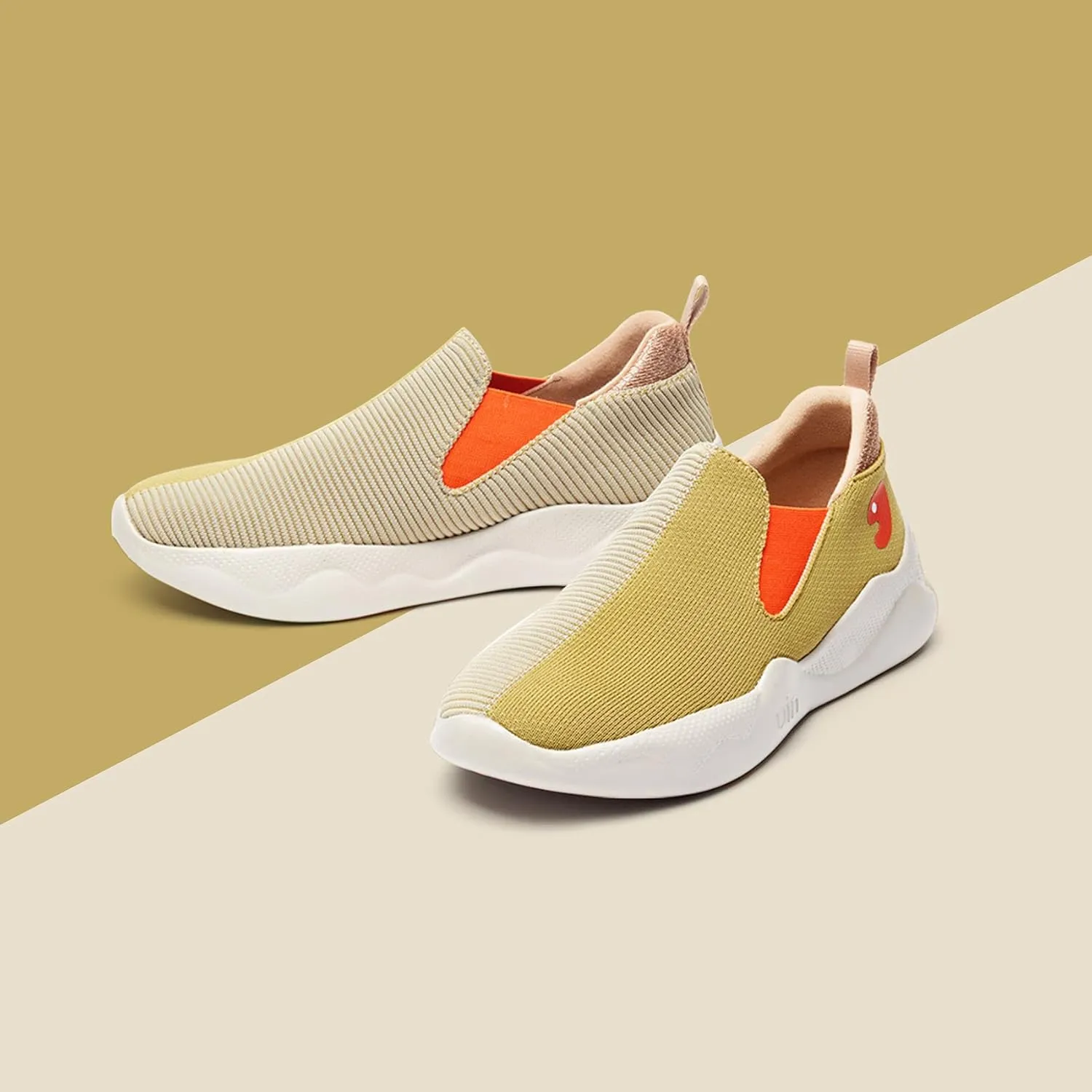 UIN Women's Fashion Sneakers Lightweight Walking Casual Slip Ons Comfortable Art Painted Athletic Travel Shoes