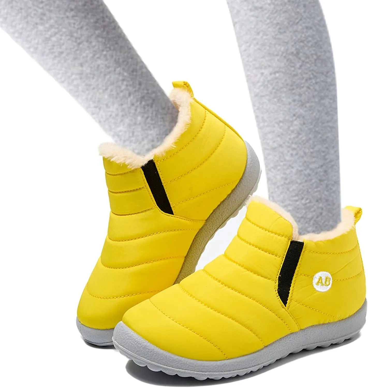 Winter Snow Boots for Kids Winter Shoes Infant Boys Girls Booties Faux Fur Lined Girls Boys Barefoot Boots Shoes