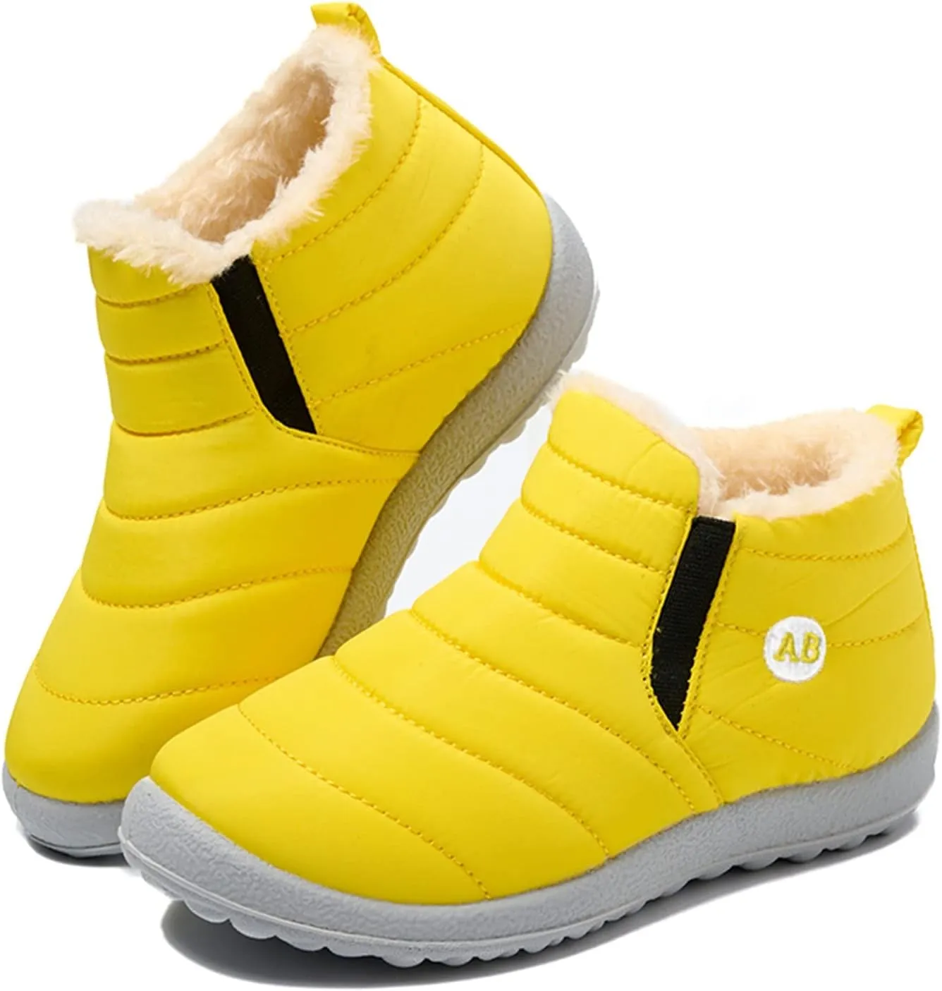 Winter Snow Boots for Kids Winter Shoes Infant Boys Girls Booties Faux Fur Lined Girls Boys Barefoot Boots Shoes