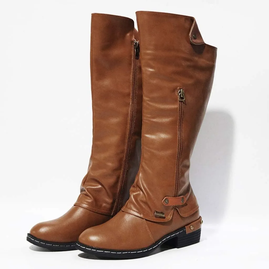 Women Vintage Victorian Gothic Mid Calf Height Boots Casual Lace up Thick High Heels Booties Winter Warm Shoes