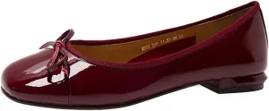 Women's Ballet Flats Bow Flats Red Accessories Patent Leather Shoes Coquette Aesthetic Clean Girl Aesthetic