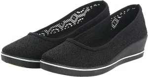 Women's Flat Shoes Loafer Casual Boat Loafers Shoes for Women Square Toe Comfortable Office Work Shoes
