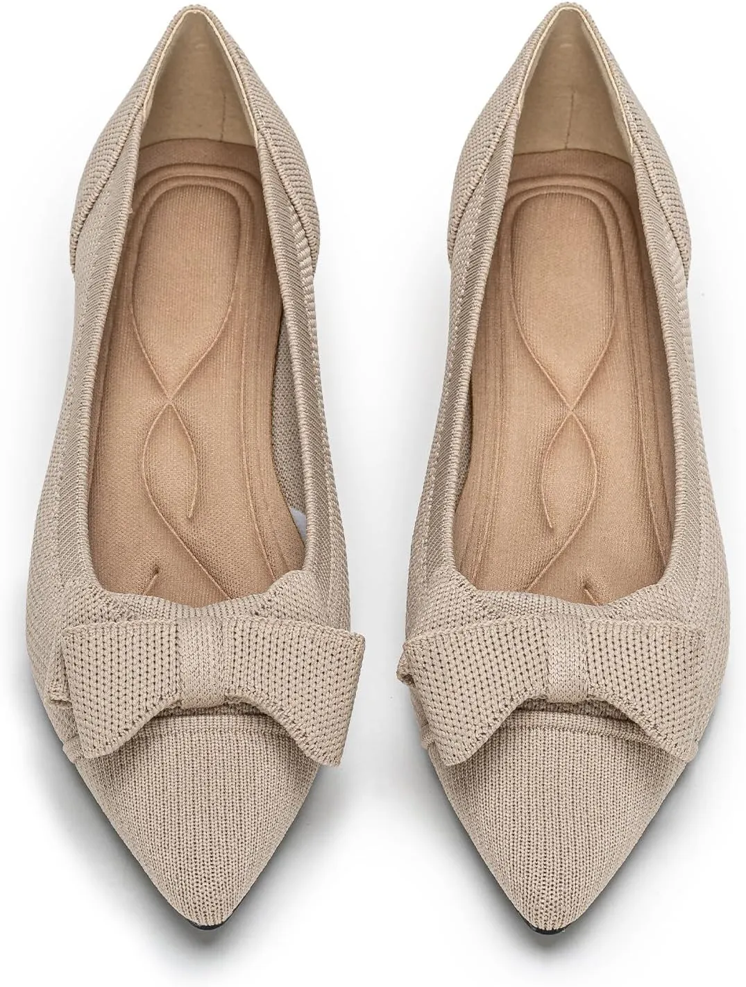 Womens Kitten Heels Pumps Shoes Comfortable Knit Closed Toe Heels for Women Work Office Casual Wedding Dressy