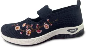 Women's Knitted Mesh Flat Loafers Slip-On Breathable Comfortable Low Top Sport Shoes Fashion Casual Basketball Shoes