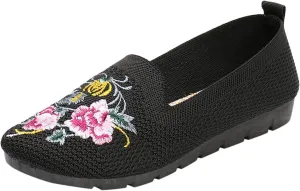 Women's Slip-On Casual Shoes Loafer Cute Loafer Slip on Ballet Flat Square Toe Comfortable Office Work Shoes