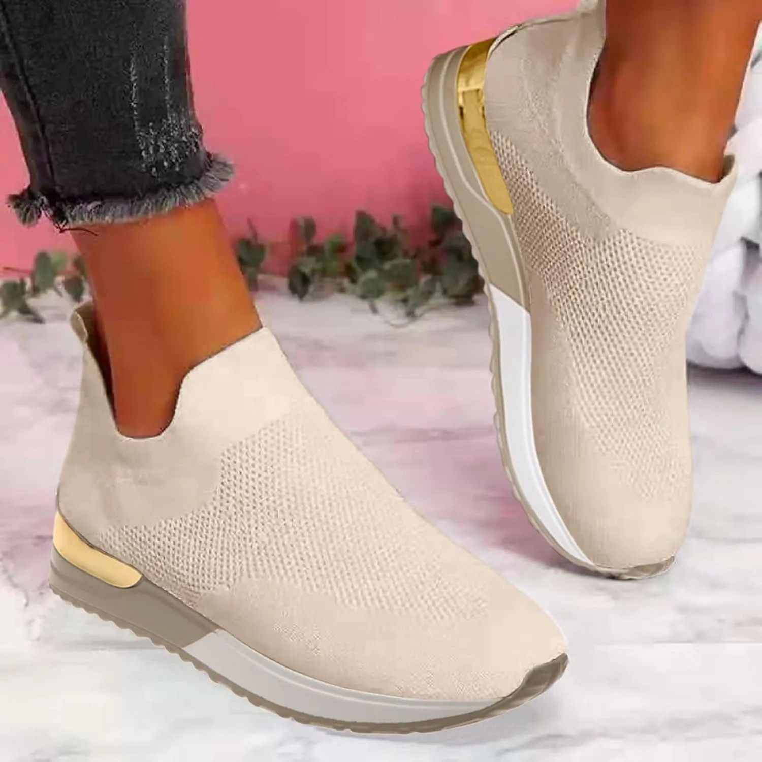 Womens Walking Shoes Breathable Mesh Shoes for Gym Workout Sports Boots Women Women's Casual Lace Up Sneakers