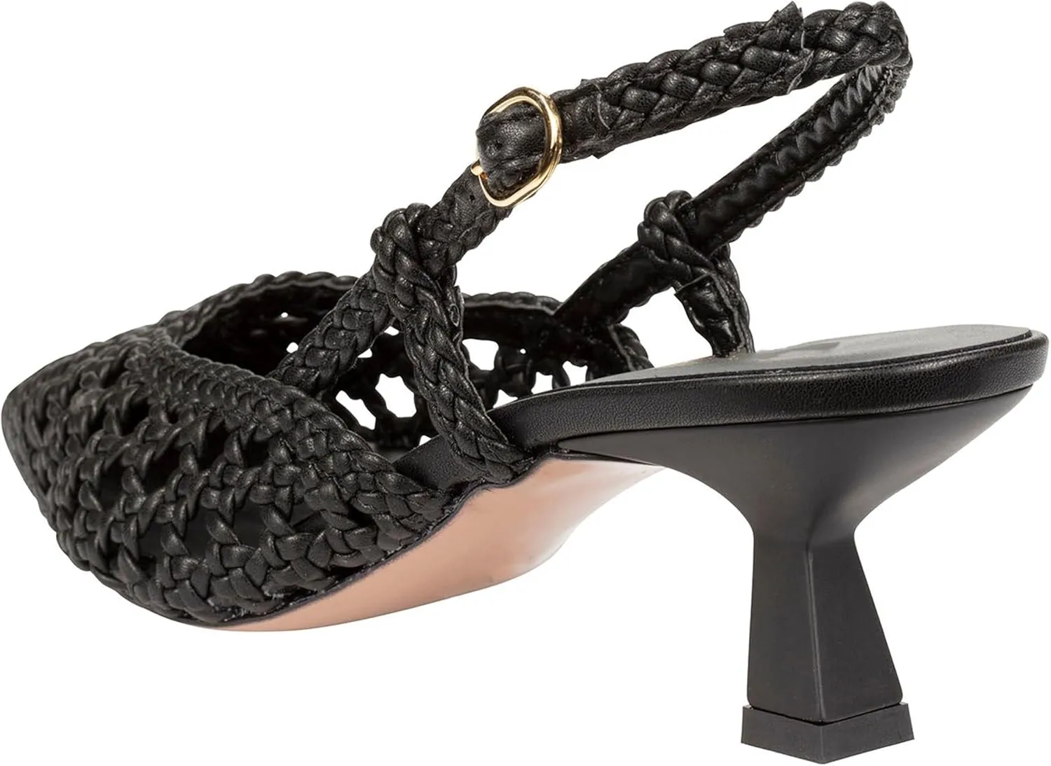Woven Slingback Kitten Heels for Women Stylish Pointed Toe Breathable Comfortable Fit Elegant Design for Every Occasion
