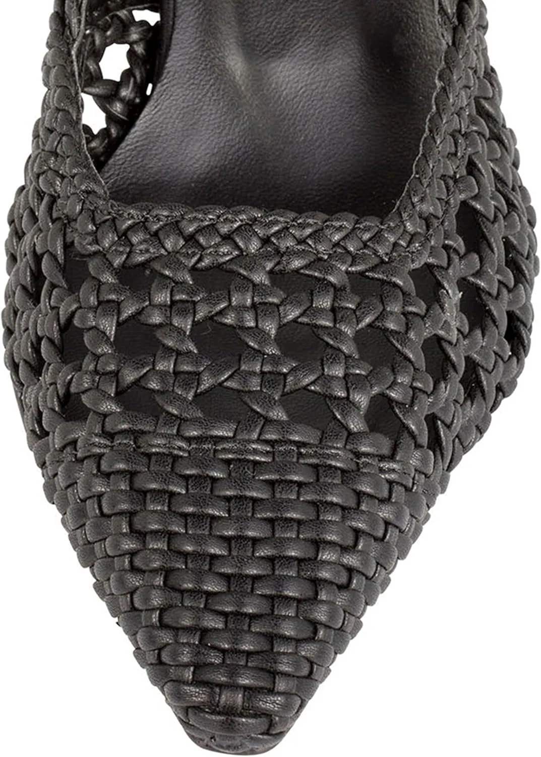 Woven Slingback Kitten Heels for Women Stylish Pointed Toe Breathable Comfortable Fit Elegant Design for Every Occasion